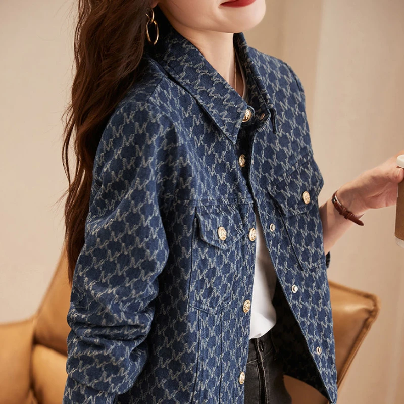 Winter Clothing On Sale - 용수철 가을 그래픽 여성 청바지 코트,