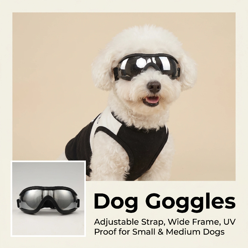 Snow Goggle Uv - 조절 가능한 TPU 강아지 선글라스 UV