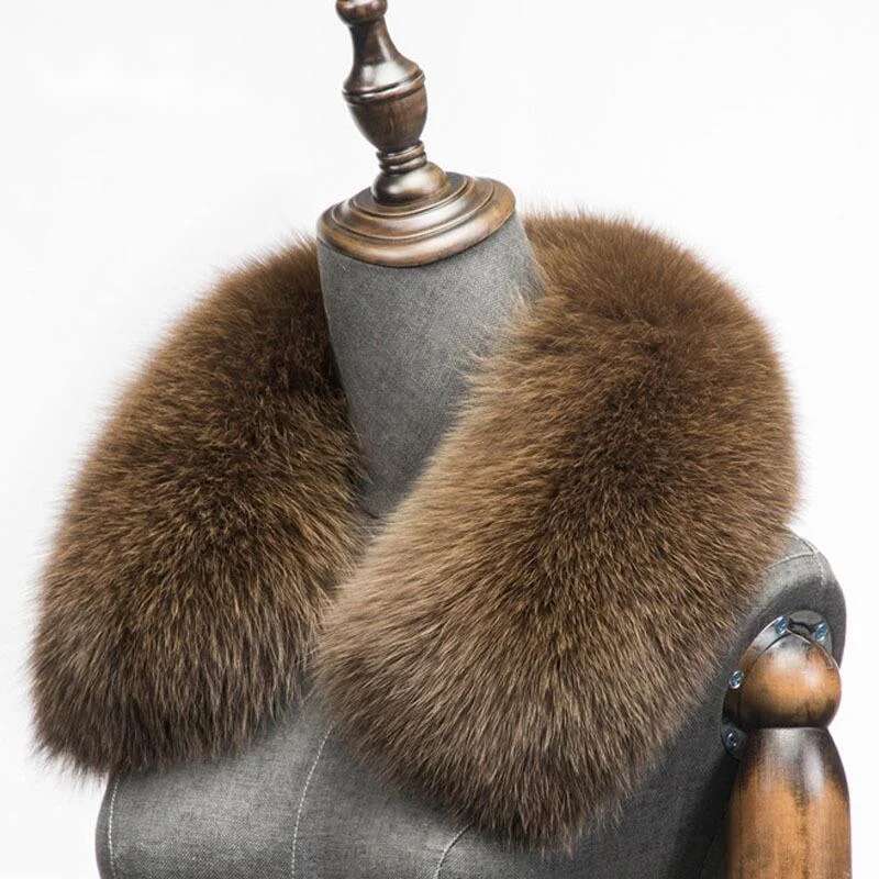 Winter Clothing Equipment - 겨울 천연 여우 모피 스카프 스퀘어