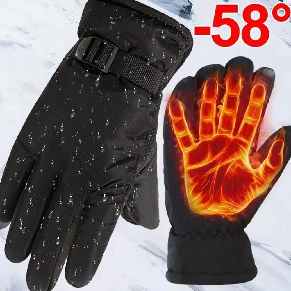 Waterproof Mitten Ski - 양털 안감 겨울 따뜻한 스키 장갑