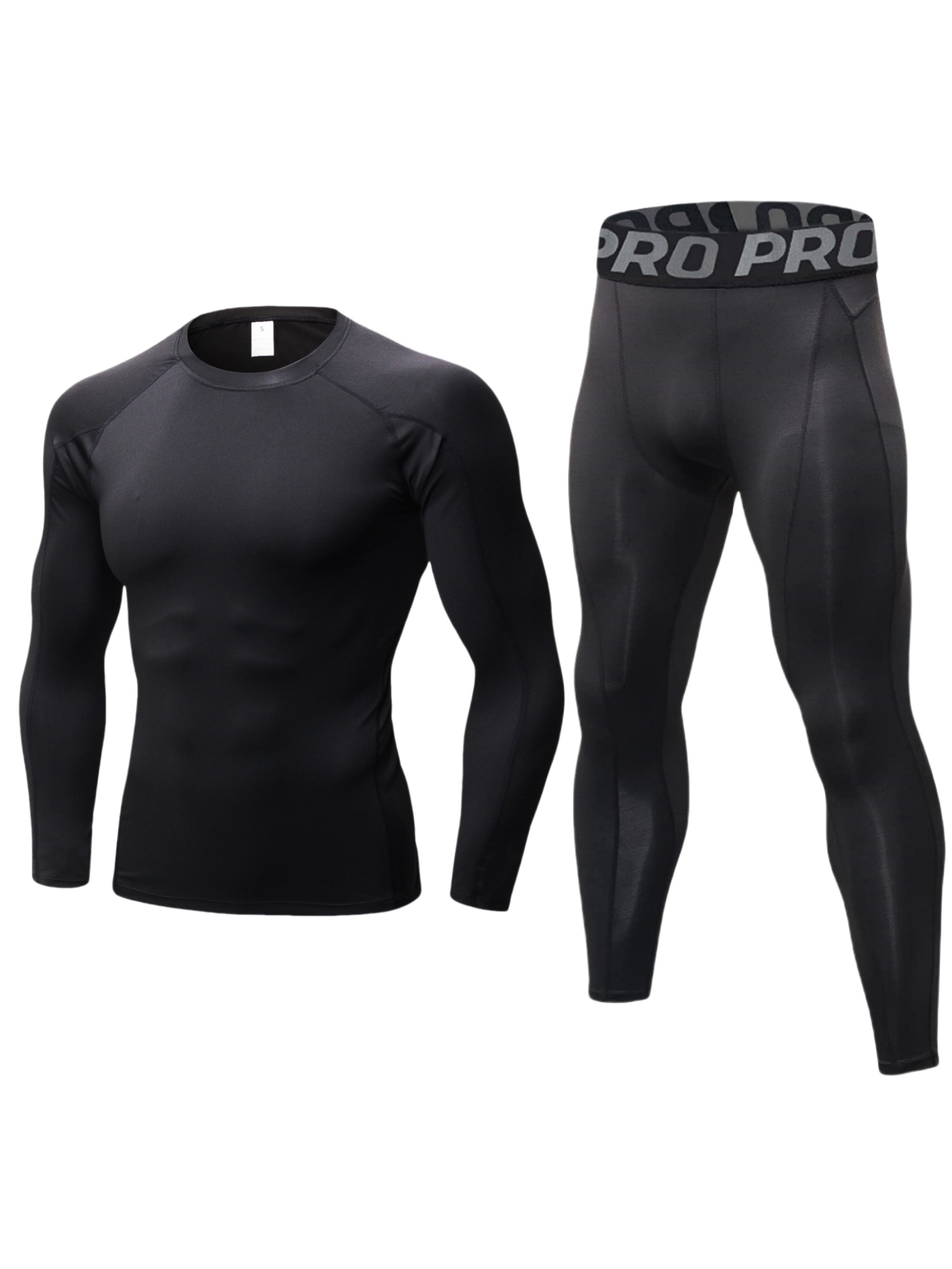 Thermal Base Layer - 남성용 운동 압축 세트, 따뜻한 보온