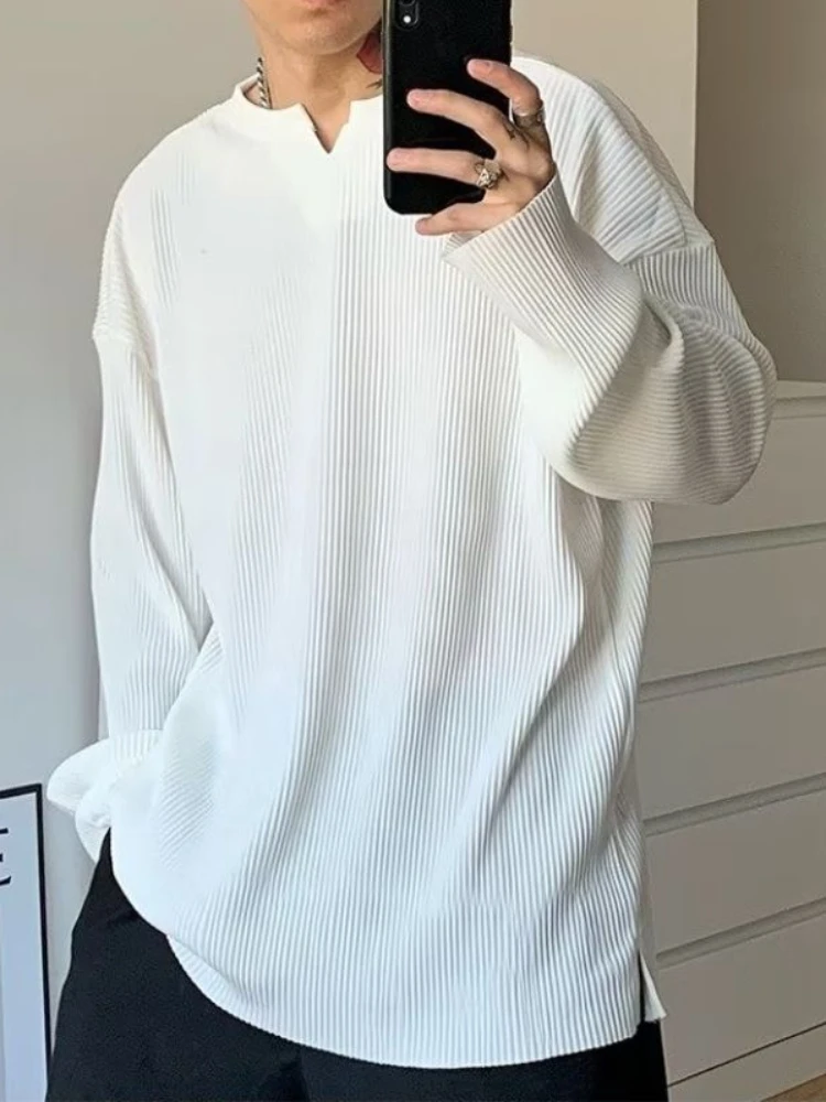Winter Clothing Quotes - 남성용 화이트 빅 사이즈 탑 V넥