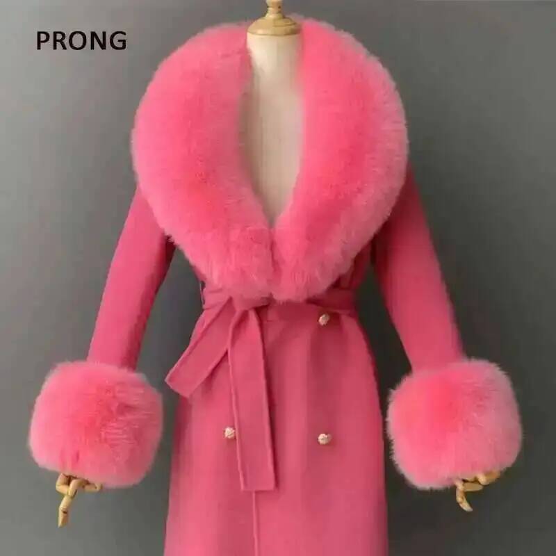 Winter Clothing Equipment - 리얼 모피 칼라와 커프스 세트 겨울
