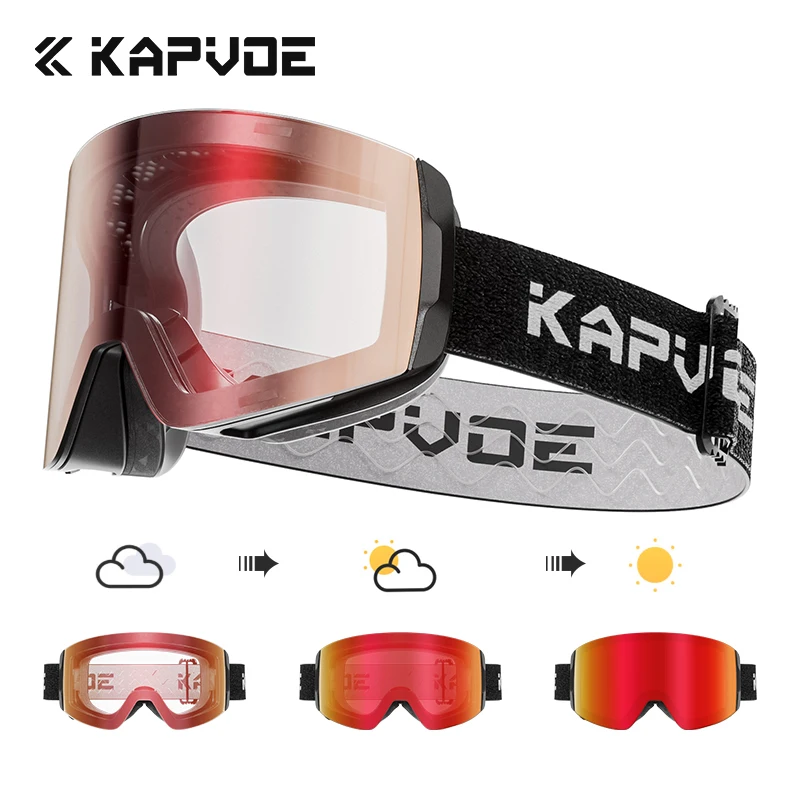 Snow Goggle Uv - KAPVOE 마그네틱 스노우 고글 스키 스노우