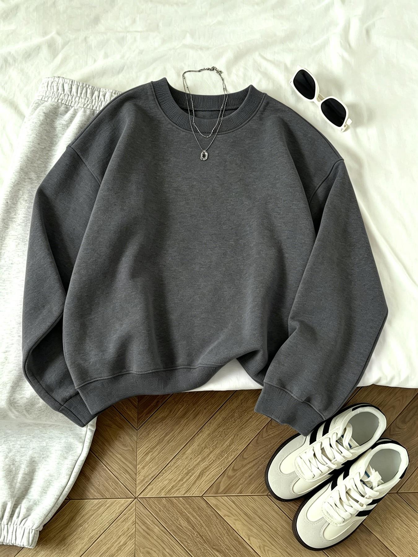 클리어런스 세일 중 여성용 캐주얼 O넥 스웨트셔츠 신상 - Winter Clothing On Sale 리뷰 및 가격