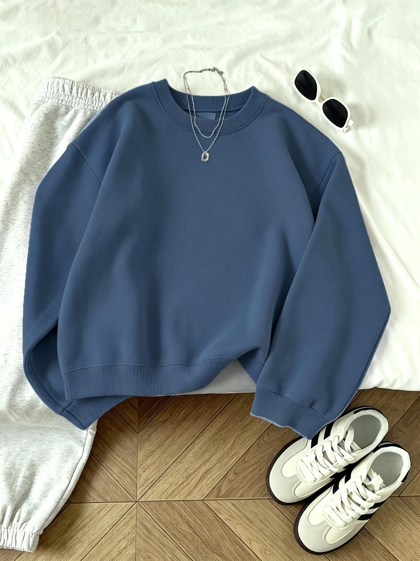클리어런스 세일 중 여성용 캐주얼 O넥 스웨트셔츠 신상 - Winter Clothing On Sale 리뷰 및 가격