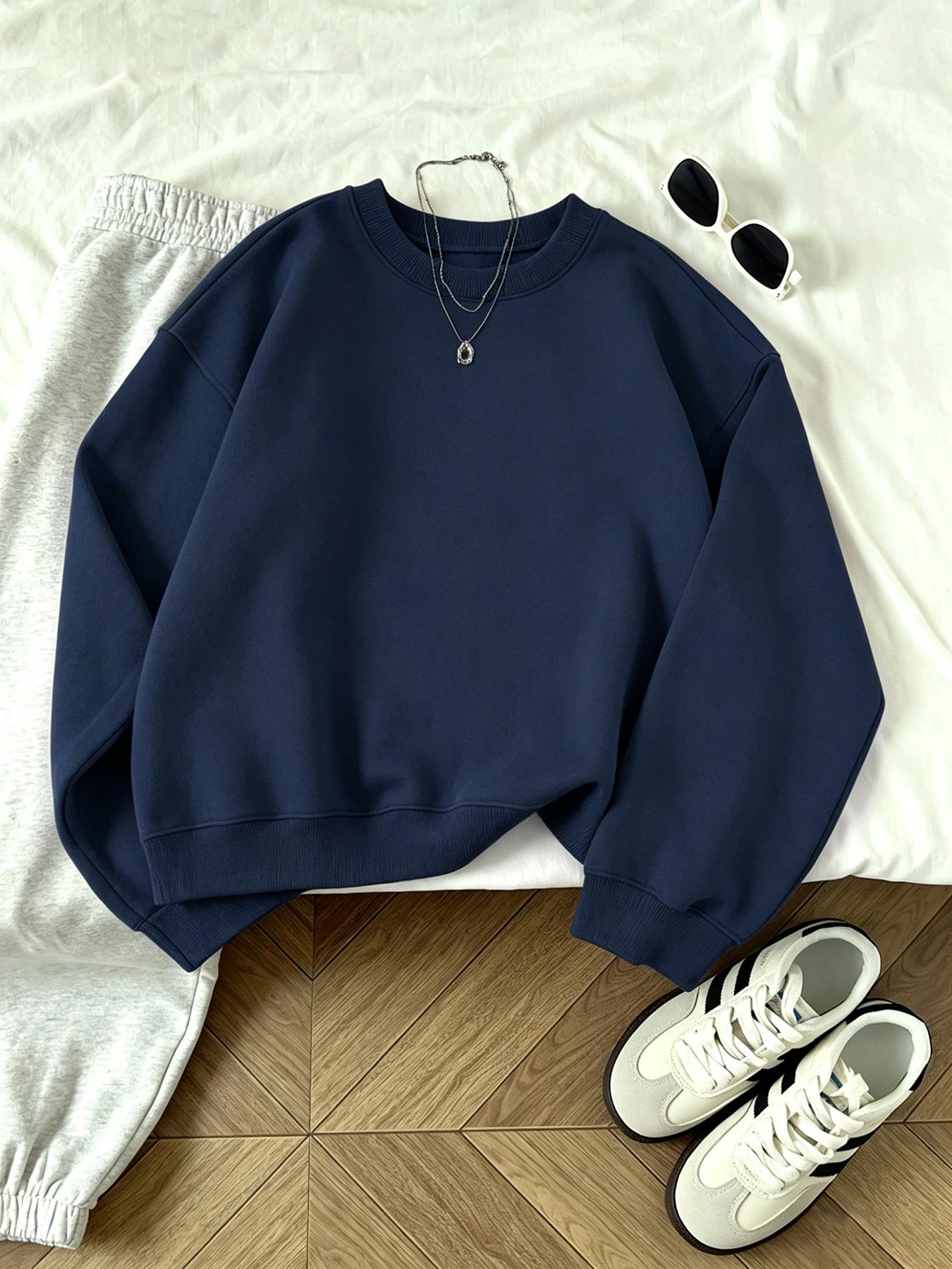 클리어런스 세일 중 여성용 캐주얼 O넥 스웨트셔츠 신상 - Winter Clothing On Sale 리뷰 및 가격