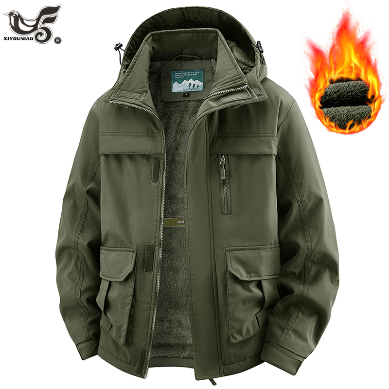 후드가 달린 겨울 자켓 남성용 플리스 안감 두꺼운 다중 - Winter Clothing Game 리뷰 및 가격