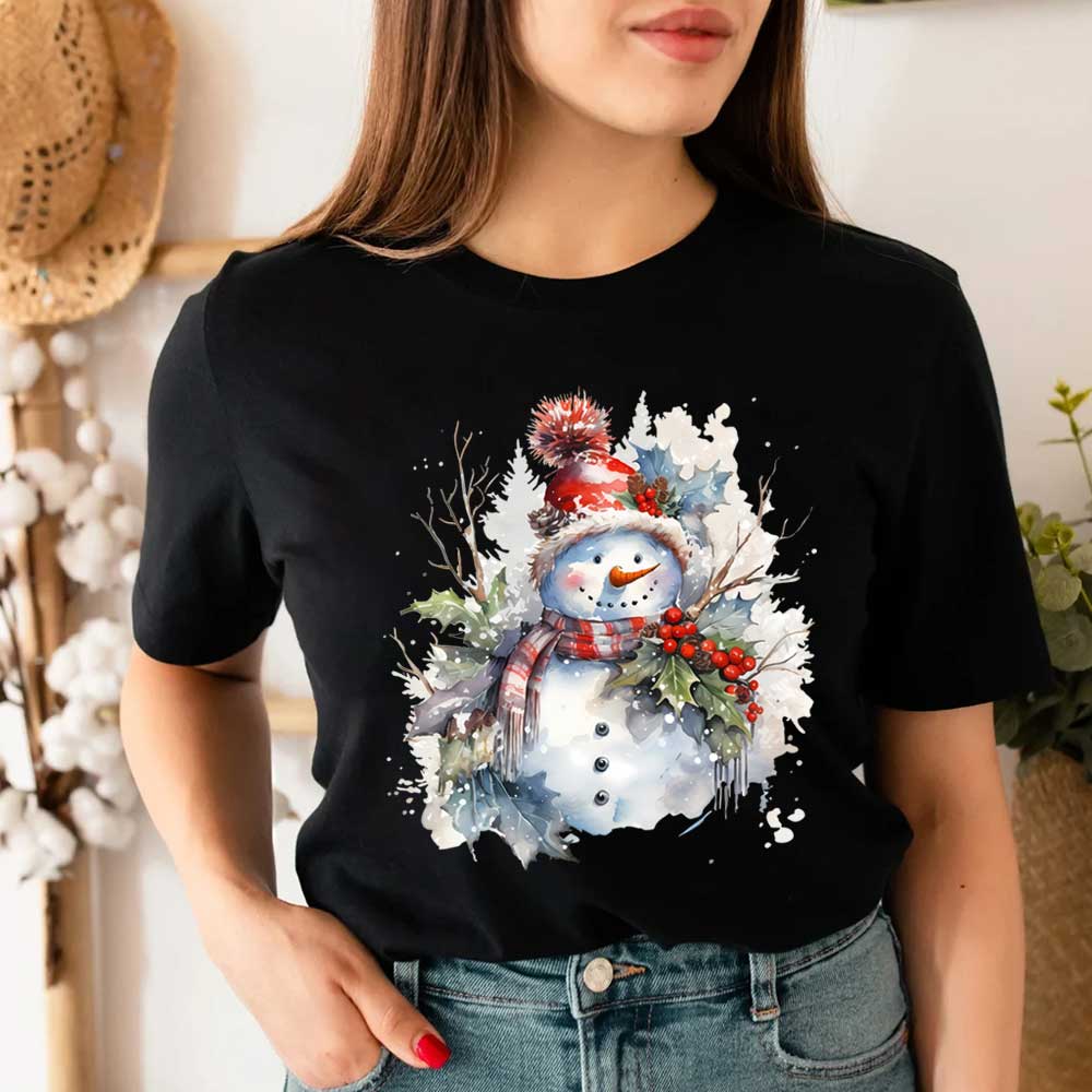 귀여운 눈사람 디자인 다리미 온 전사 의류 DIY A  - Winter Clothing Pictures 리뷰 및 가격