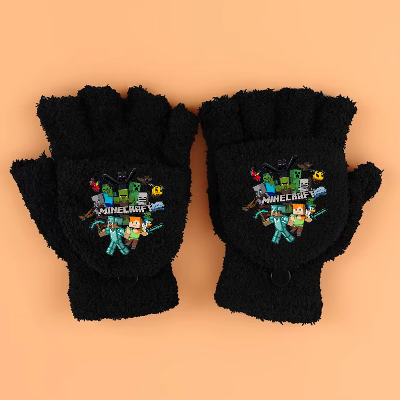 새로운 게임 테마 프린트 장갑 마인크래프트 4-13세용 - Winter Clothing Game 리뷰 및 가격