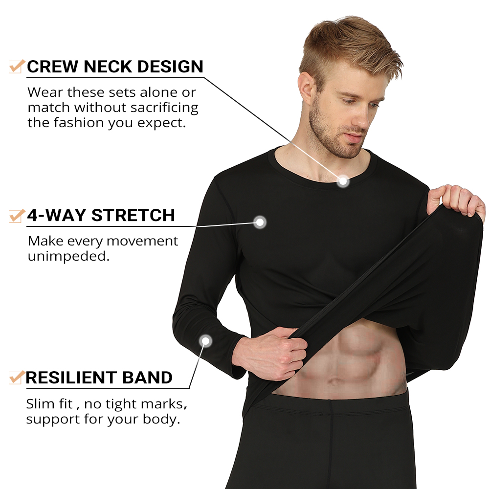 남성 겨울 열 속옷 남자 첫 번째 레이어 열 셔츠 남성 - Thermal Base Layer 리뷰 및 가격