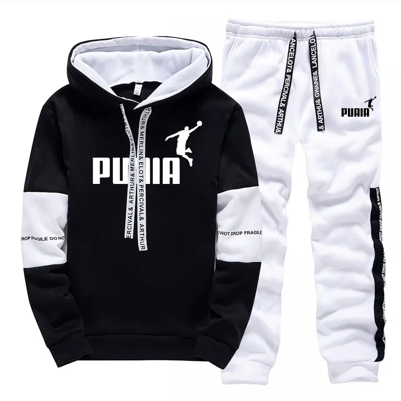핫세일 남성 트레이닝복 프린트 캐주얼 스웨트셔츠 스포츠 - Winter Clothing Equipment 리뷰 및 가격