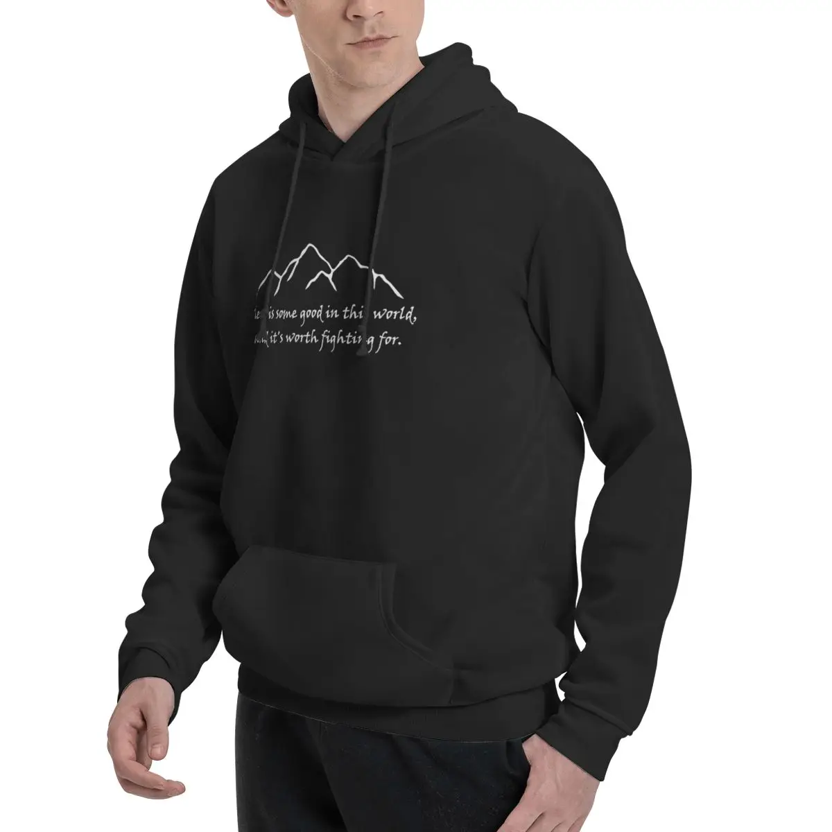Samwise Quote 지퍼가 달린 후드티 남성 여성 - Winter Clothing Quotes 리뷰 및 가격