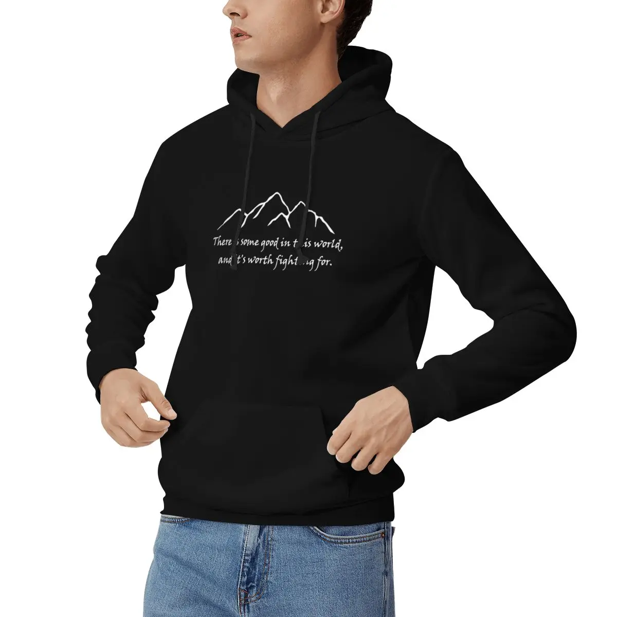 Samwise Quote 지퍼가 달린 후드티 남성 여성 - Winter Clothing Quotes 리뷰 및 가격
