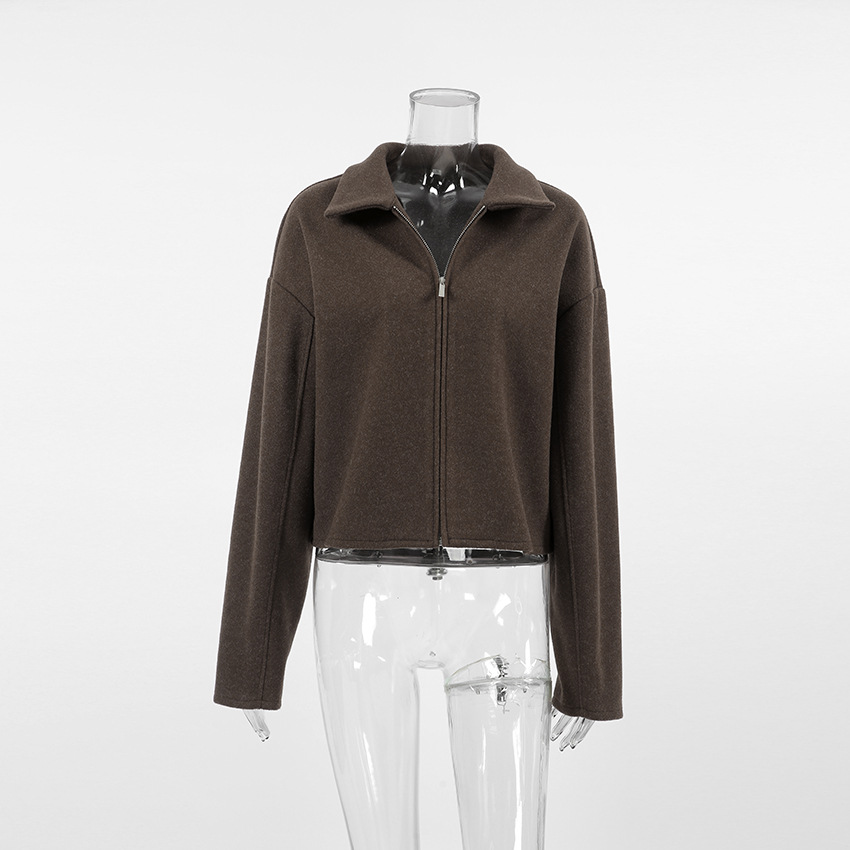 봄 가을 2026 봄버 재킷 여성 소프트 솔리드 오넥  - Winter Clothing Colors 2026 리뷰 및 가격