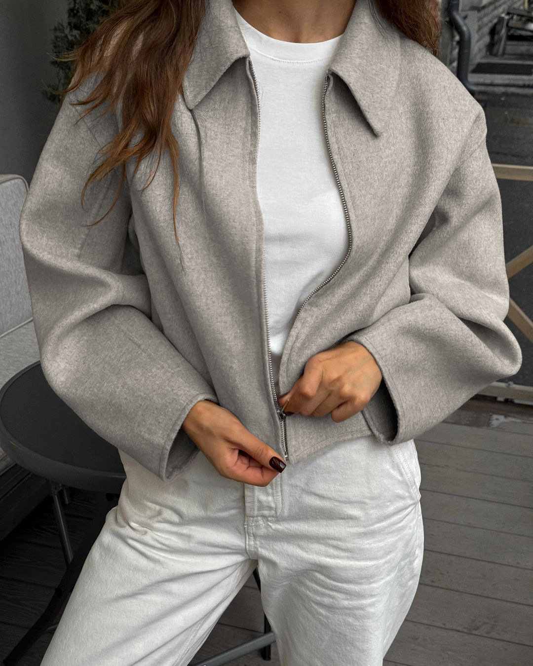 봄 가을 2026 봄버 재킷 여성 소프트 솔리드 오넥  - Winter Clothing Colors 2026 리뷰 및 가격