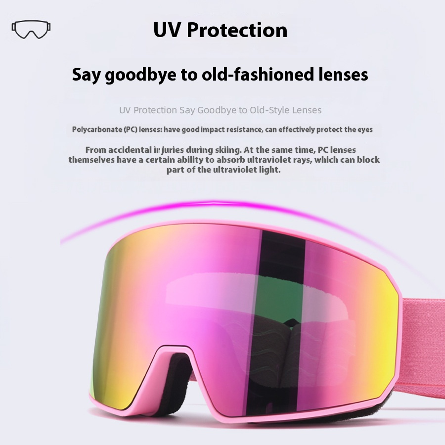 스키 고글 이중 레이어 안티포그 - UV 차단 등산용  - Snow Goggle Uv 리뷰 및 가격