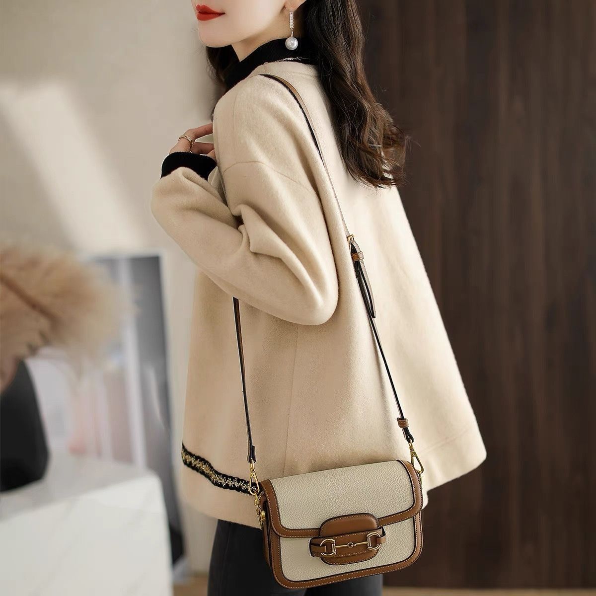 정품 여성복 페이크 투피스, 두꺼운 후드티, 빅 브랜드 - Winter Clothing Label 리뷰 및 가격