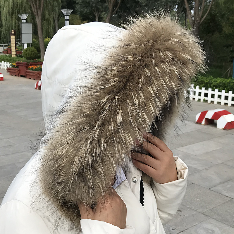 코트 파카 여성용 리얼 모피 칼라 자켓 용 겨울 천연  - Winter Clothing Equipment 리뷰 및 가격