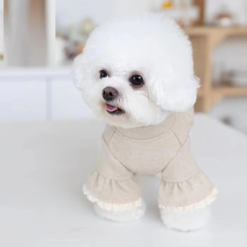 고급 가을 겨울 애완동물 의류 럭셔리 엠보싱 천 코트  - Winter Clothing On Sale 리뷰 및 가격