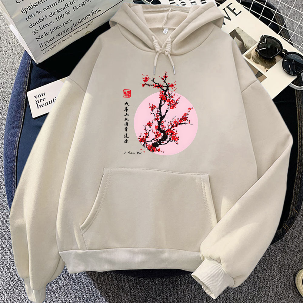 일본 꽃 사쿠라 인쇄 후드 캐주얼 겨울 양털 후드 풀오 - Winter Clothing Yellowknife 리뷰 및 가격