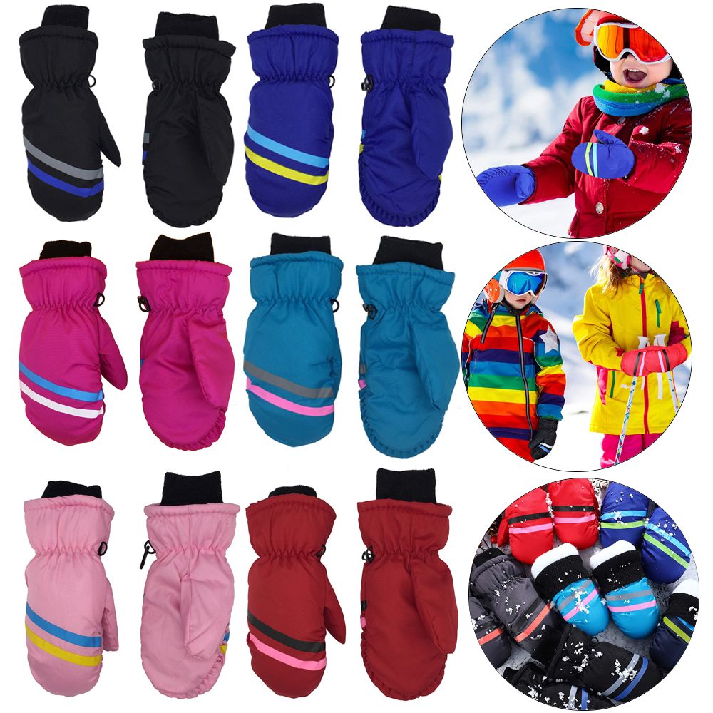 새로운 어린이 어린이 겨울 눈 따뜻한 장갑 소년 소녀  - Waterproof Mitten Ski 리뷰 및 가격