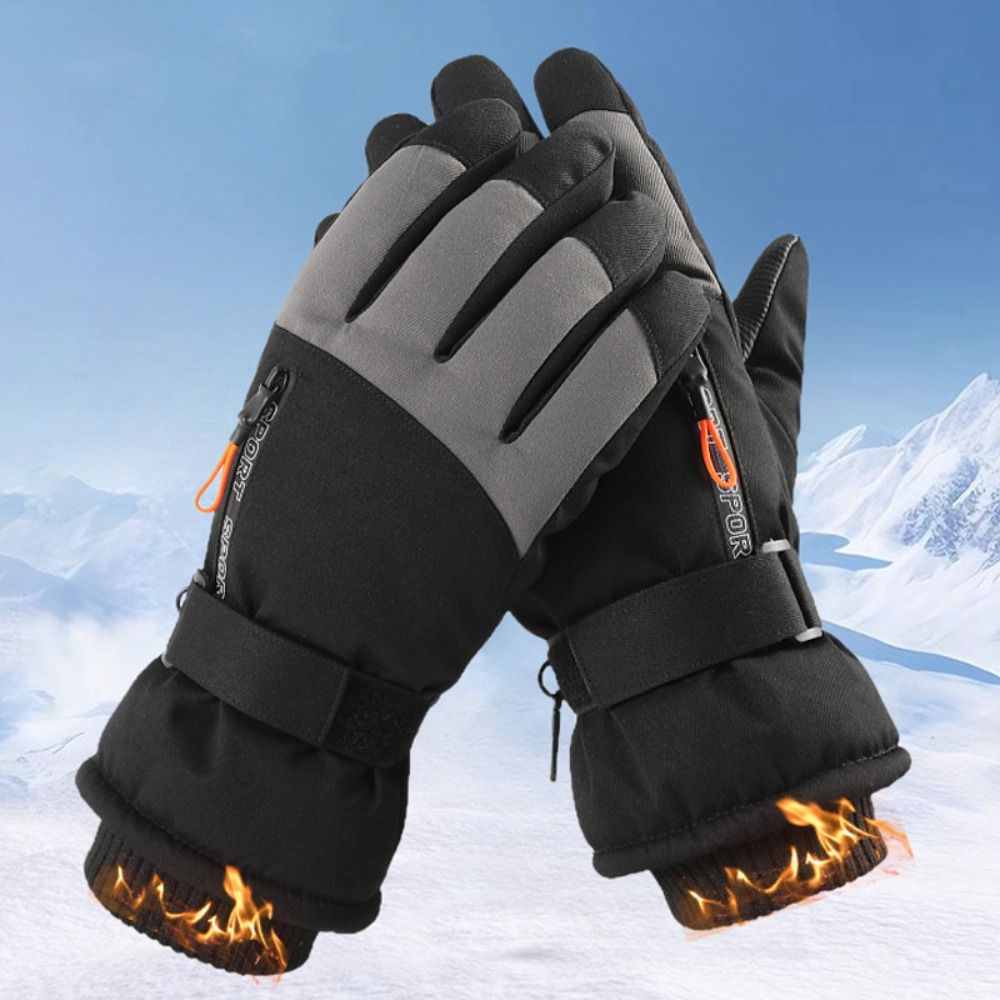 방풍 겨울 따뜻한 장갑 터치 스크린 두꺼운 스노우보드  - Waterproof Mitten Ski 리뷰 및 가격