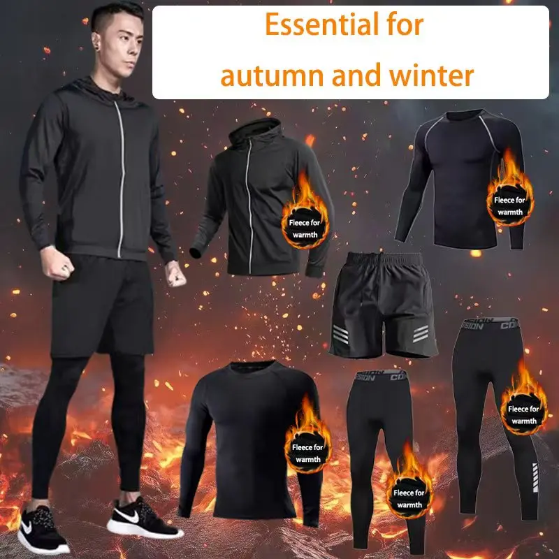 2025 남성용 아웃도어 스포츠 세트 6피스 플리스 안 - Thermal Base Layer 리뷰 및 가격