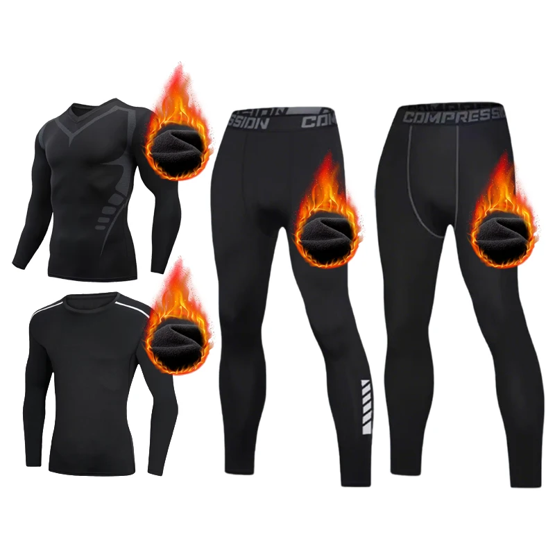 2025 남성용 아웃도어 스포츠 세트 6피스 플리스 안 - Thermal Base Layer 리뷰 및 가격